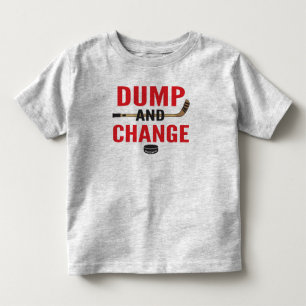 Red Dump and Change Hockey Kleinkind T-shirt