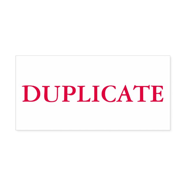 Red Duplicate Permastempel (Design)