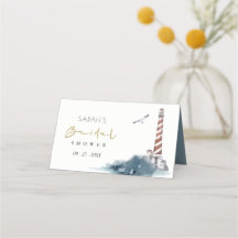 RED DUSKY BLUE LIGHTHOUSE MEER BRAUTPARTY