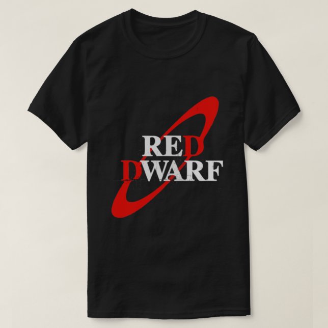 Red Dwarf gestörte Logo Pocket Position Essenti T-Shirt (Design vorne)
