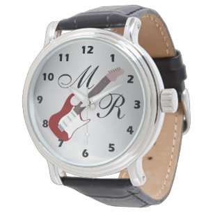 Red Electric Gitarre Watch Armbanduhr
