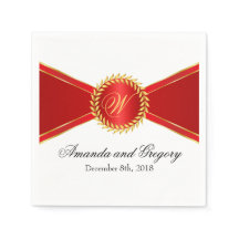 Red Elegance Monogram
