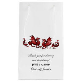 Red Elegant Dragons Wedding Gift Bag Kleine Geschenktüte