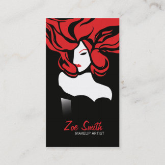 RED ELEGANT > Glamour Business Card Visitenkarte