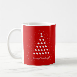 Red Elegant Texas Christmas Tree Kaffeetasse