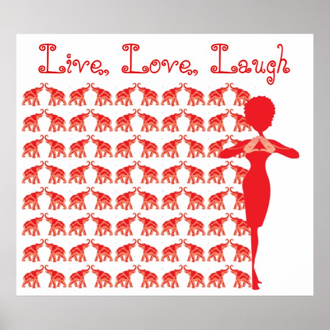 Red Elephant Poster (Vorne)