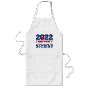 Red Elephant RED WAVE 2022 Midterm Elections USA Lange Schürze