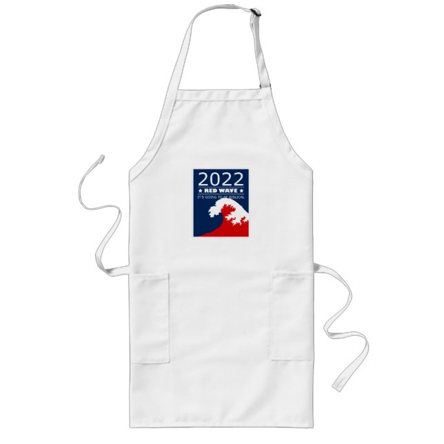 Red Elephant RED WAVE 2022 Midterm Elections USA Lange Schürze (Vorne)