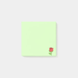 Red Emoji Tulip Post-it Klebezettel