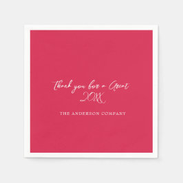 Red Employee Appreciation Event Serviette