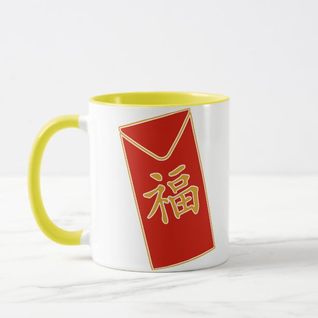 Red Envelope Motif Tasse (Links)