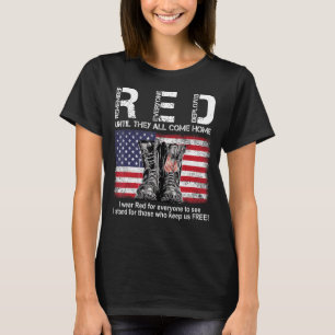 RED erinnern sich an alle, die eingesetzt werden, T-Shirt