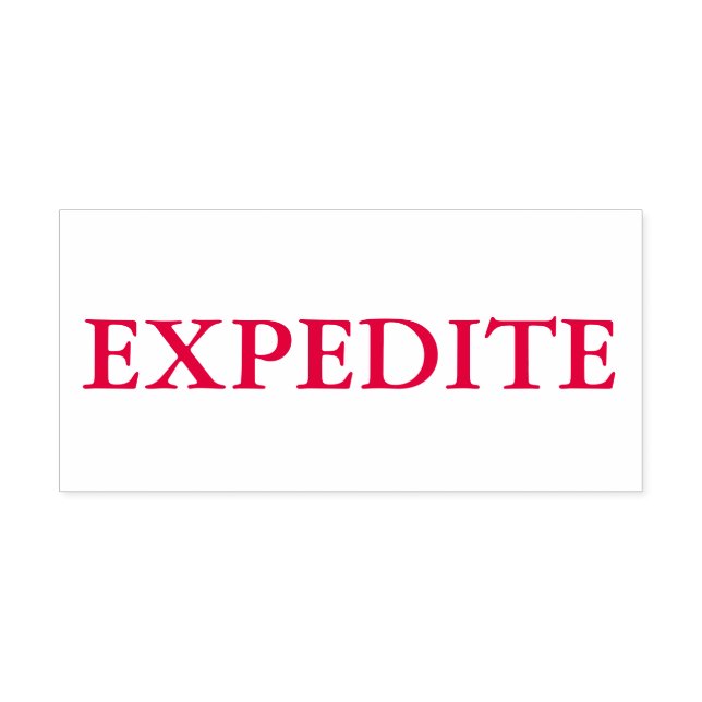 Red Expedite Permastempel (Design)