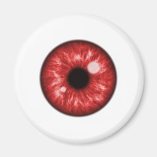 Red Eye Ball Funny Magnet