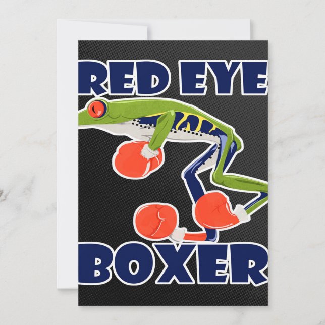 Red Eye Boxer Funny Frog Wild Animal Lover Einziga (Vorderseite)