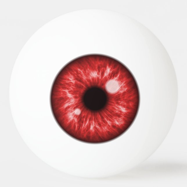 Red Eye Funny Tischtennisball (Vorderseite)