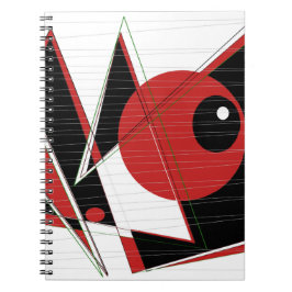 Red Eye Watching Spiral Notebook Notizblock