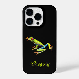 Red Eyed Painted Tree Frog  Name Addition iPhone 14 Pro Hülle
