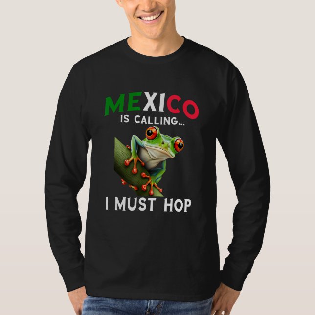 Red Eyed Tree Frog Rainforest Amphibian Mexico Is  T-Shirt (Vorderseite)