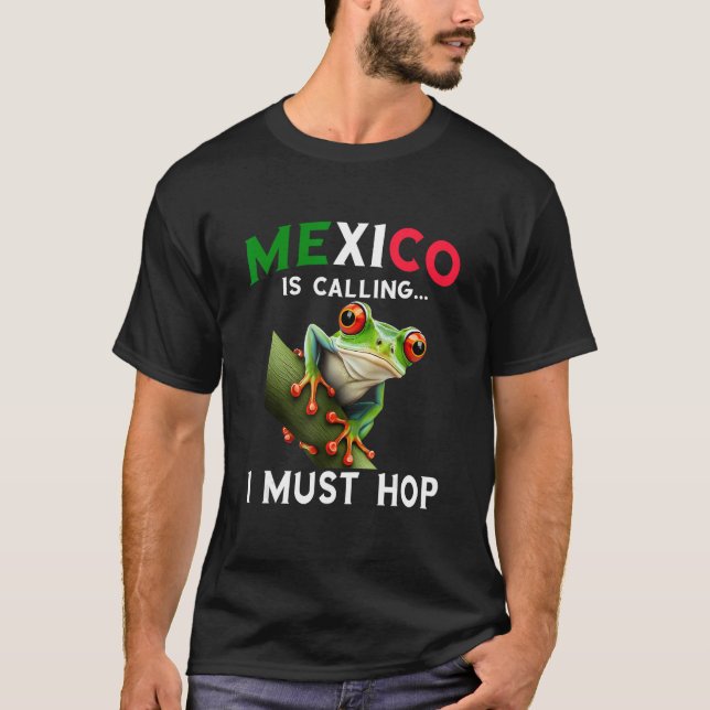 Red Eyed Tree Frog Rainforest Amphibian Mexico Is  T-Shirt (Vorderseite)
