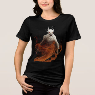 Red-Eyed Wraith in Fiery Shroud Tri-Blend Shirt