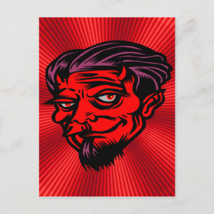 Red Faced Devil Postkarte