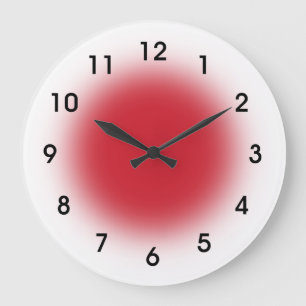Red Faced Kitchen Clock from Youbeaut Designs. Große Wanduhr