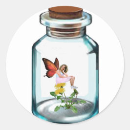 Red Fairy Umschlag Aufkleber