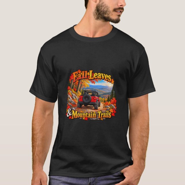 Red_Fall Blätter & Bergpfade T-Shirt (Vorderseite)