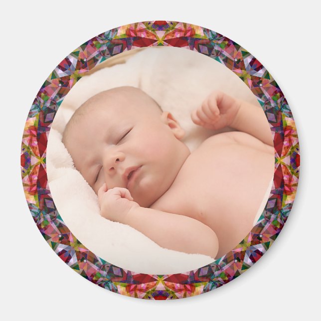 Red Fall Frame Baby Grandelmatratzen-Foto Magnet (Vorne)