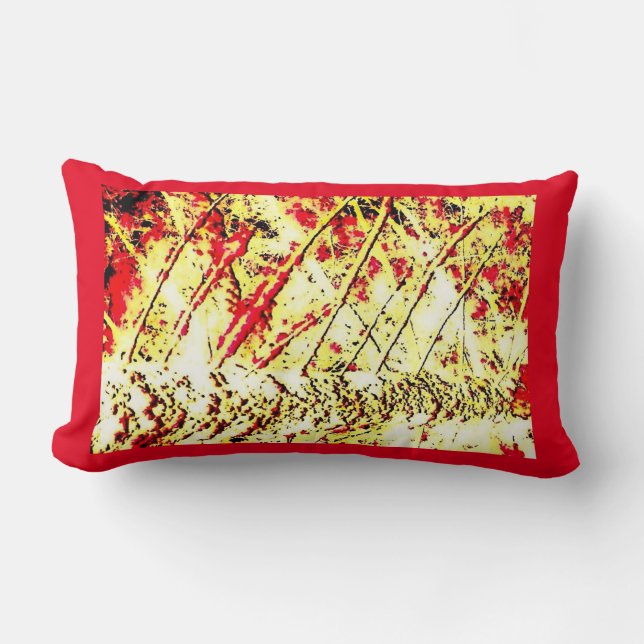 Red Fall Pillow Lendenkissen (Vorderseite)