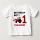 Red Farm Traktor 1. Geburtstag Party Baby T-shirt (Vorderseite)