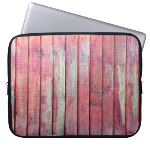 Red Fence Panel Verticalabstract,background,board, Laptopschutzhülle