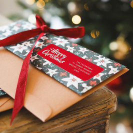 Red Festive Script Schriftart Einfach Frohe Weihna