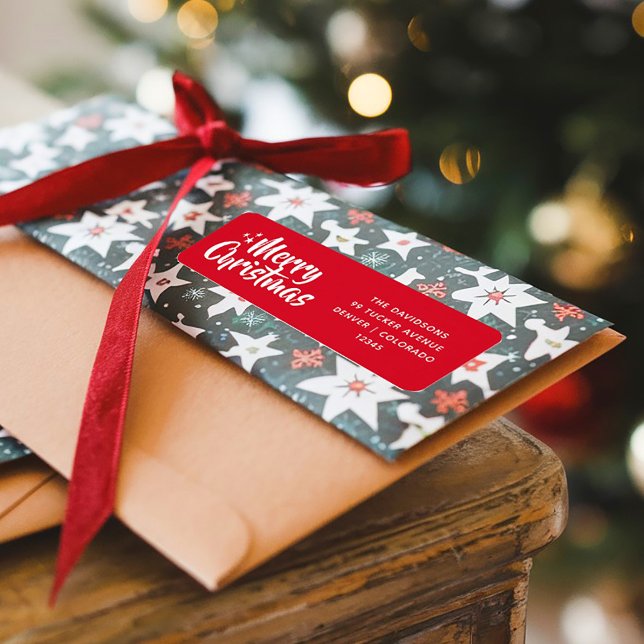 Red Festive Script Schriftart Einfach Frohe Weihna (Von Creator hochgeladen)