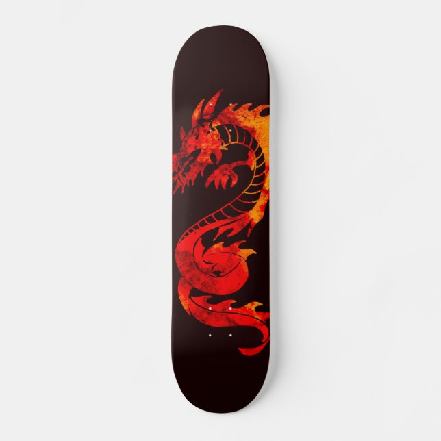 Red Fire Dragon Skateboard (Vorderseite)