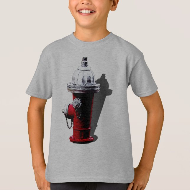 Red Fire Hydrant New York Tshirt (Vorderseite)