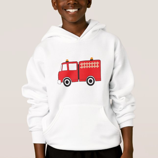 Red Fire Truck Hoodie (Vorderseite)