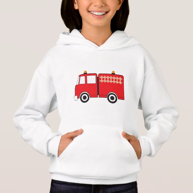 Red Fire Truck Hoodie (Vorderseite)
