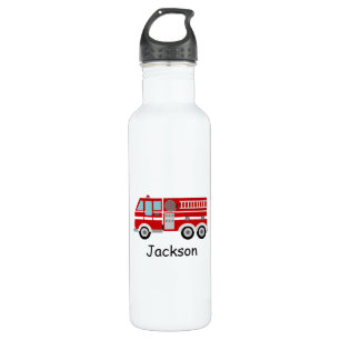 Red Fire Truck Kinder Personalisiert Edelstahlflasche