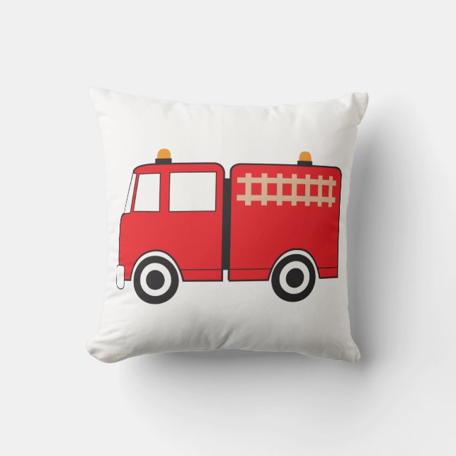 Red Fire Truck Kissen (Vorderseite)