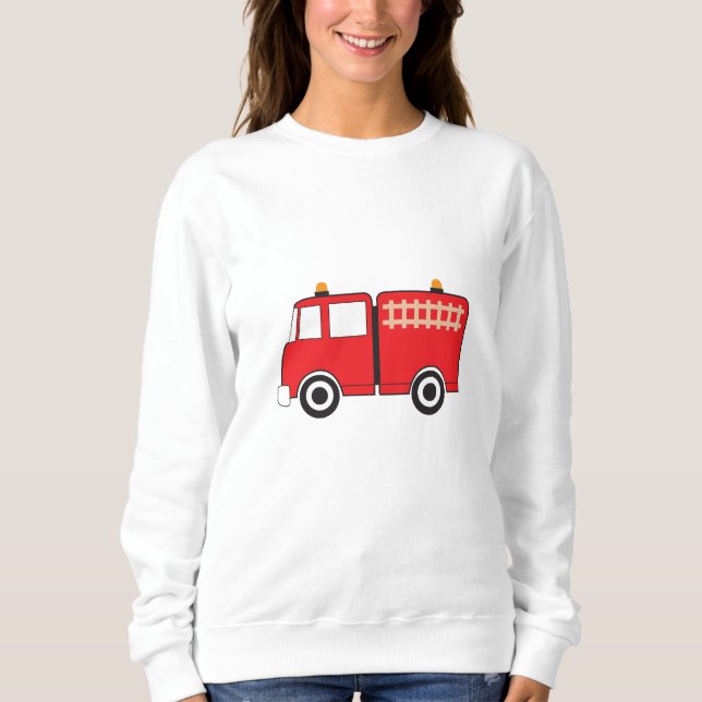 Red Fire Truck Sweatshirt (Vorderseite)