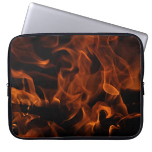 Red fire wallpaper laptopschutzhülle