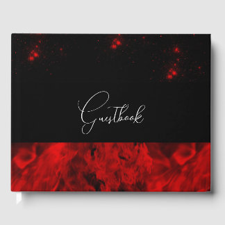 Red Fire Wedding Gästebuch