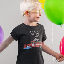 Red Fireman Firefighter 2. Geburtstag Junge T - Sh