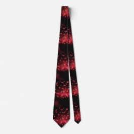 Red Fireworks auf Black Sky Foto Neck Ties Krawatte