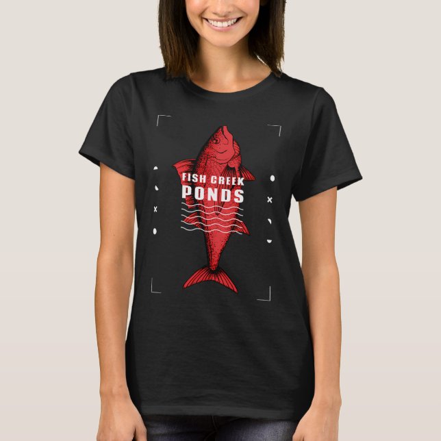 Red Fish Creek Teiche T-Shirt (Vorderseite)