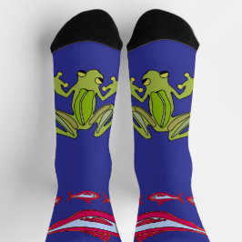 Red Fish@Frog Crew Socks Socken