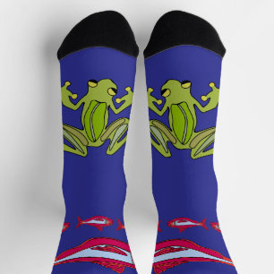 Red Fish@Frog Crew Socks Socken