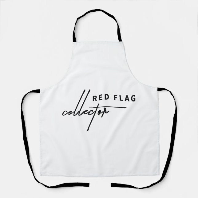 Red Flag Balloon - Kochen Sie einige Warnschilder Schürze (Vorderseite)